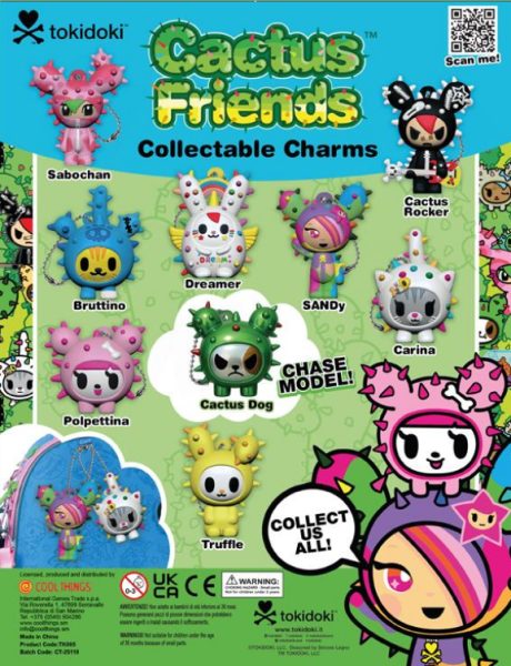 Tokidoki Cactus Friends Charms 65 mm (1)