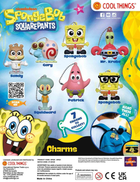 Spongebob Charms Coin Bank 50 mm (1)