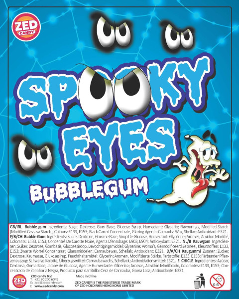 Žvýkačky 24 mm Spooky Eyes Gum - 1125 ks (1)