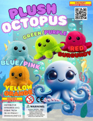 Plush Octopus 65 mm