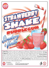 Žvýkačky 24 mm Strawberry Shake Gum - 1125 ks (1)