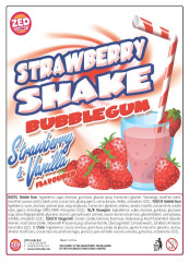 Žvýkačky 24 mm Strawberry Shake Gum - 1125 ks (2)