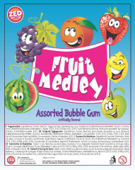 Žvýkačky 24 mm Fruit Medley Gumball - 1125 ks (3)